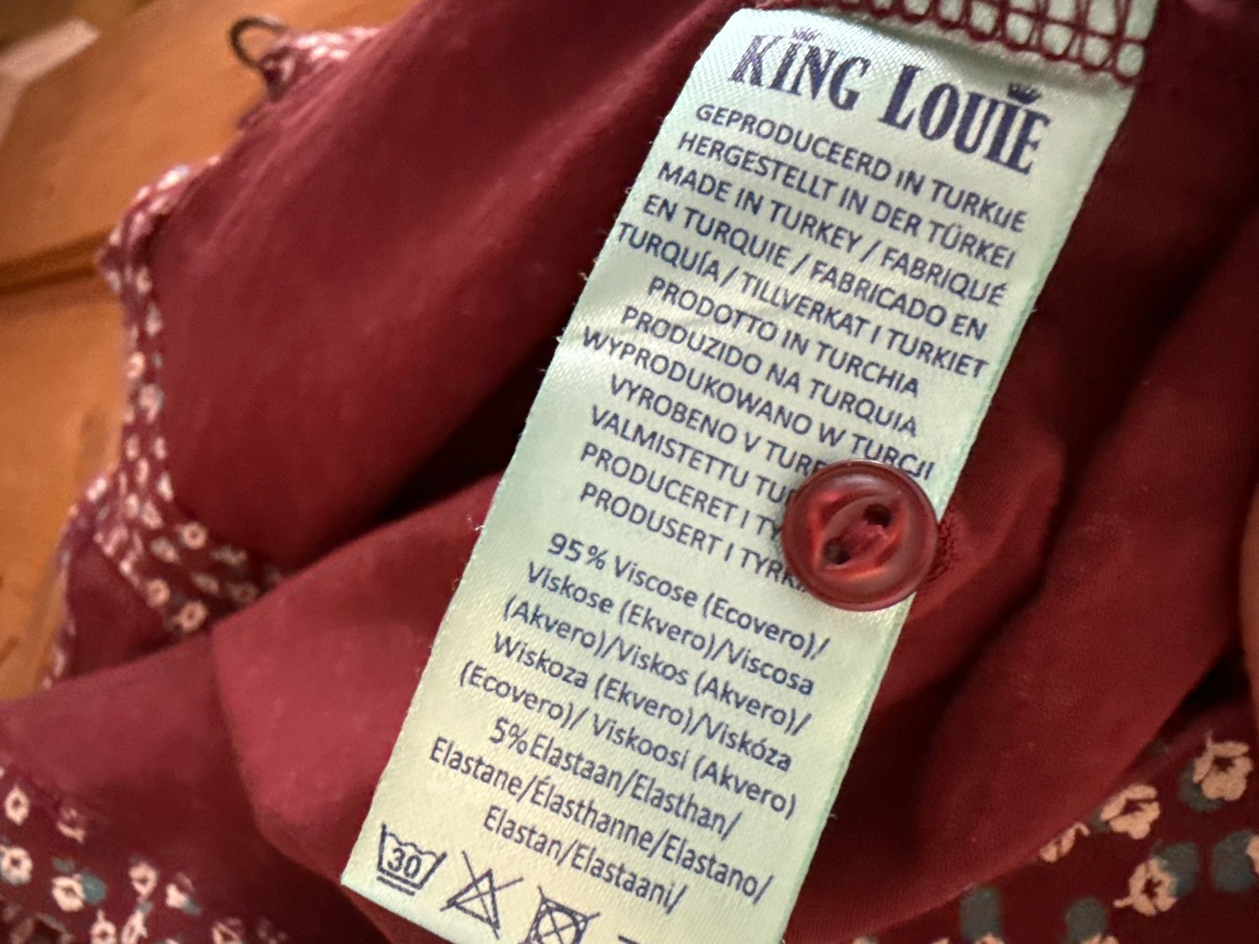 King Louie Camicette: Damen Bluse King Louie Gr. M – Usato da Winterthur venduto da britsi 4