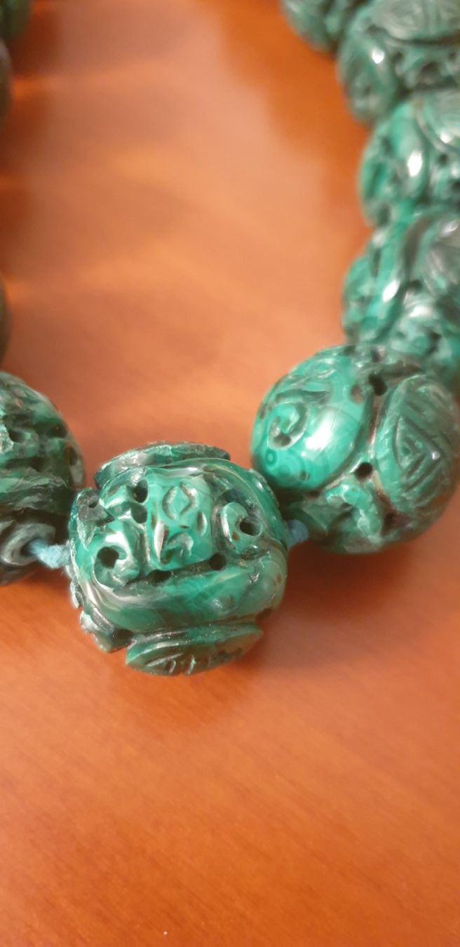 Catenine: Schöne Malachit Kette – Usato da Schaffhausen venduto da peggi77755 5