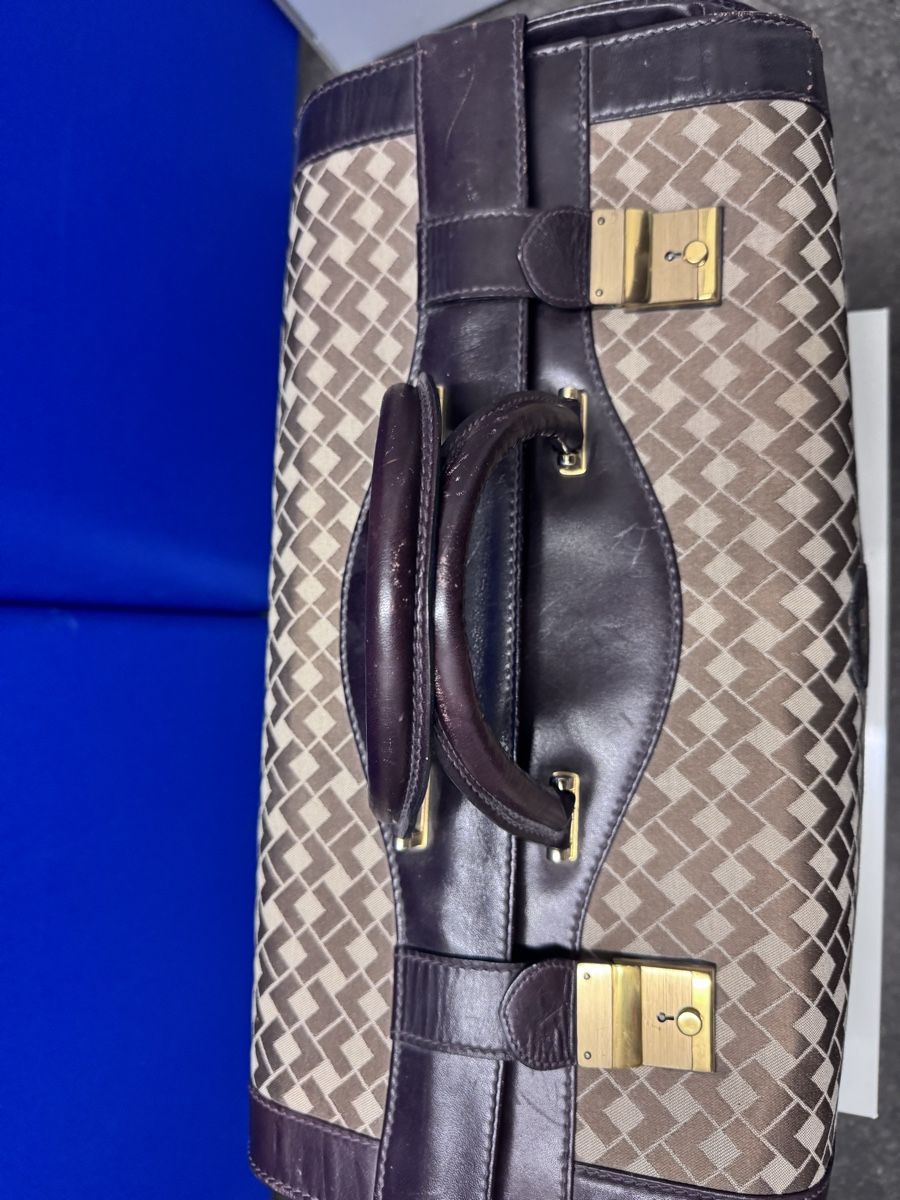 Borse: Vintage Reisetasche aus Leder & Stoff – Usato da Bern venduto da samryan 3