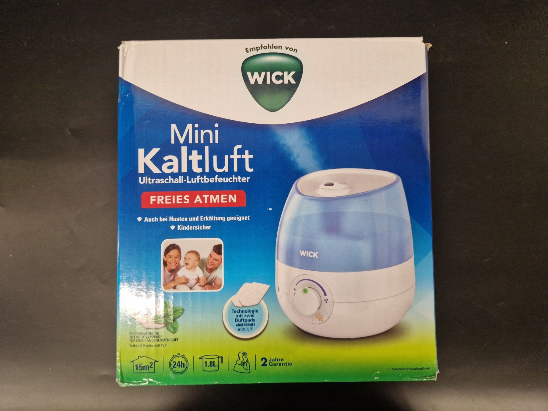 Vicks Umidificatori d'aria: WICK Mini Kaltluft Ultraschall-Luftbefeuchter – Nuovo e nell'imballaggio originale da Muhen venduto da Restwert_Muhen 7