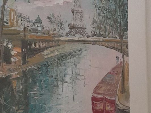 Gemälde: Ölgemälde Paris Eiffelturm, Tasko Kordalov – Gebraucht aus Rossrüti von Hansi778