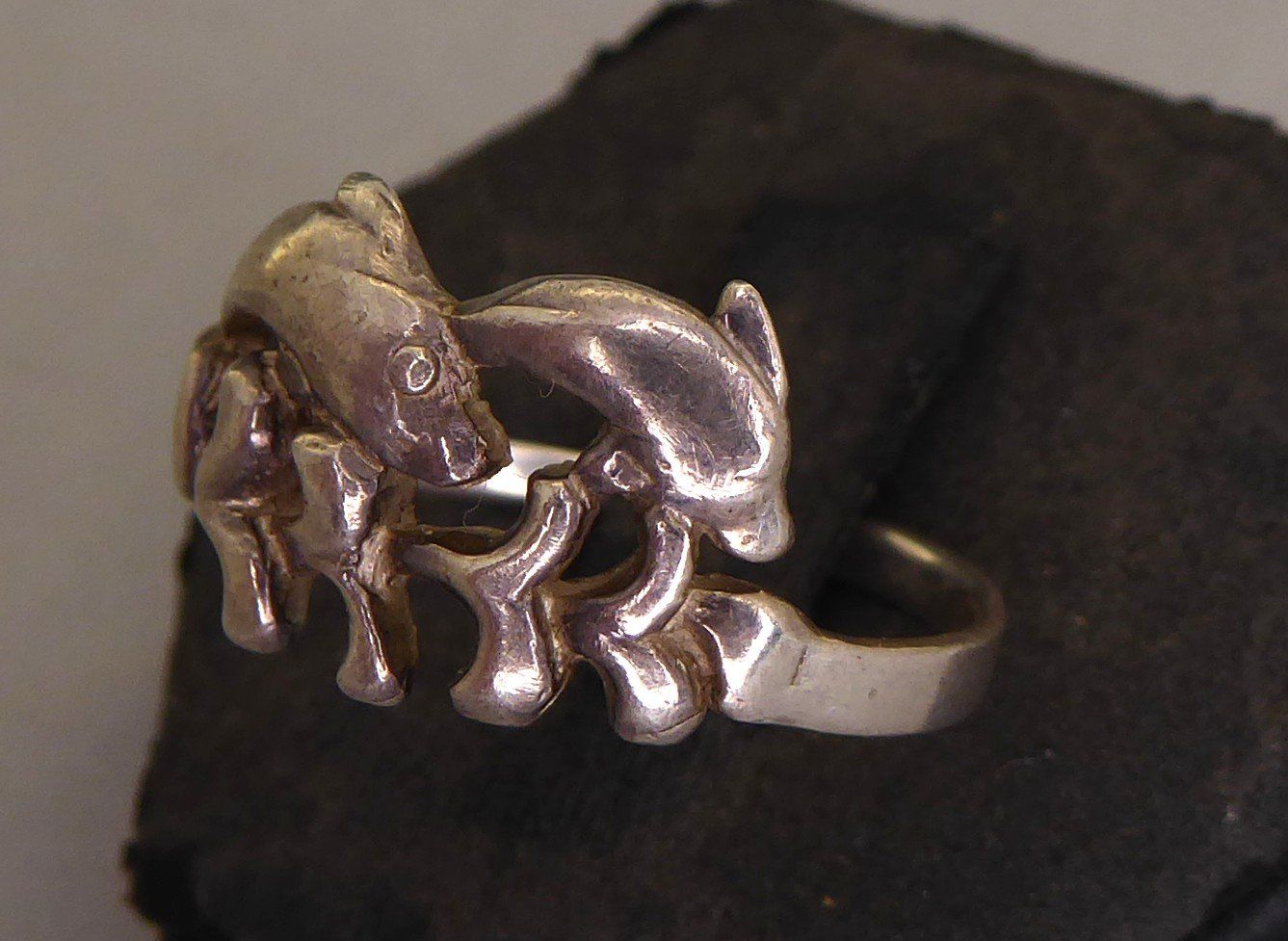 Bagues: Ring 925 Silber mit Delphinen – D'occasion à Muri AG par silvermouse007 3