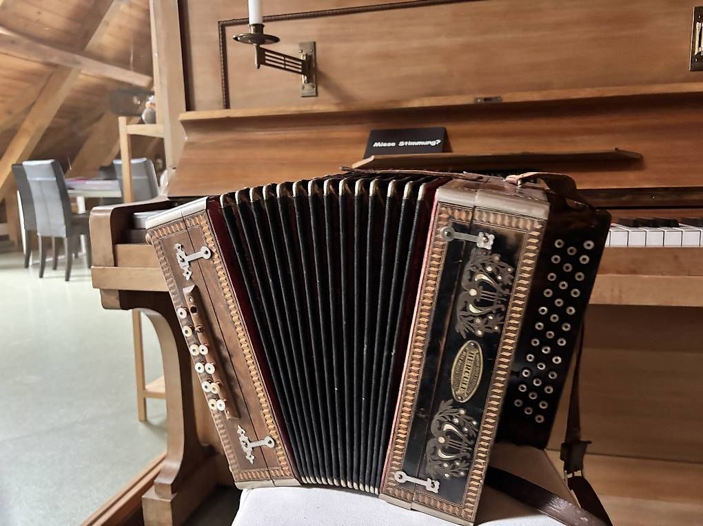 Musikinstrumente: Antike Handharmonika  – Defekt aus Zollikofen von luc_f5mb