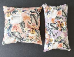 Pod Kissen Set Blumenmuster Textil