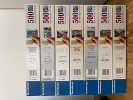 7x Ravensburger Puzzle 500 XXL/grosse Teile