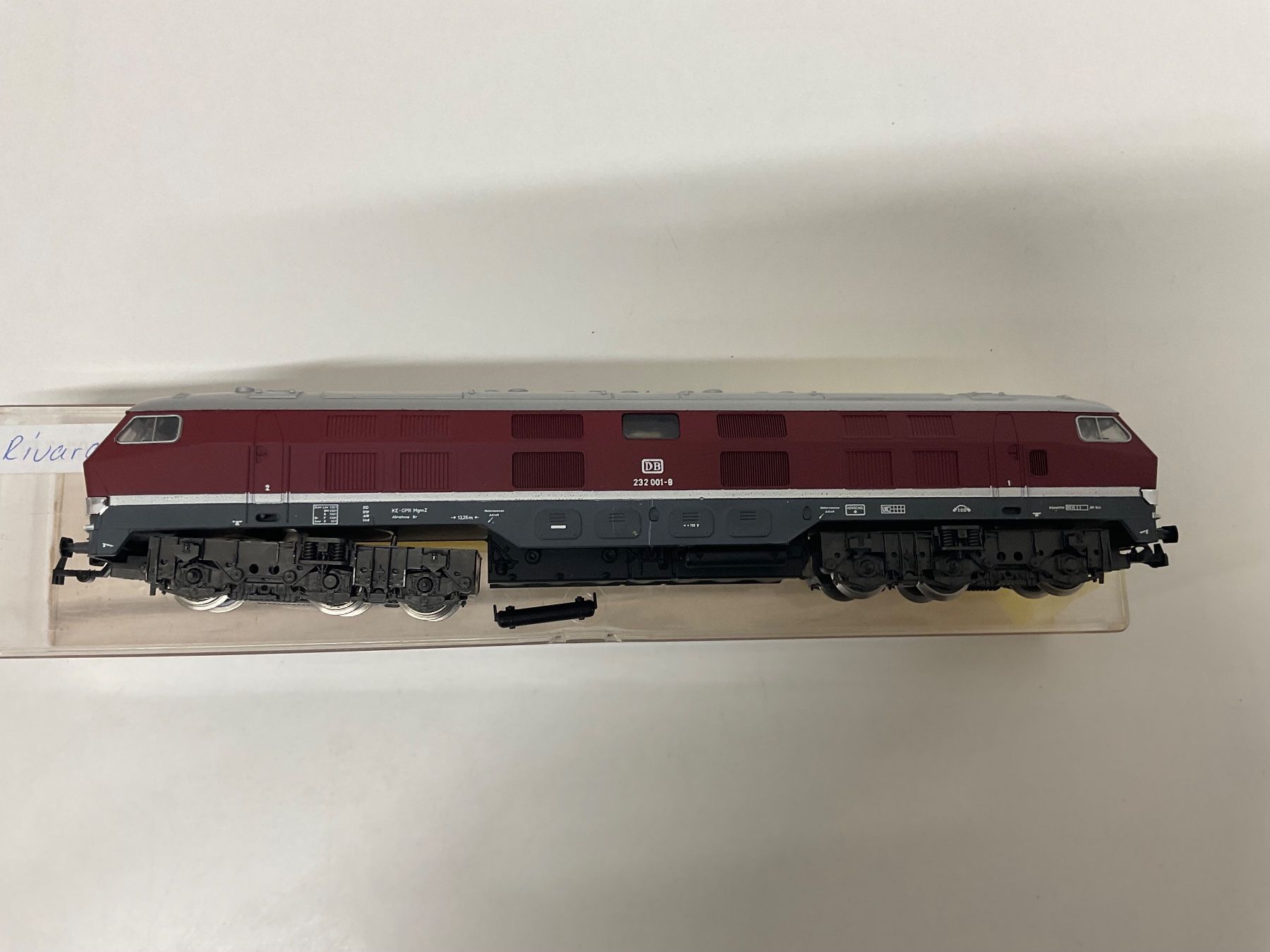 Rivarossi Modelleisenbahnen: Rivarossi H0, BR 232 001-8, der DB, stark Bespielt – Gebraucht aus Chur von Chur75 6