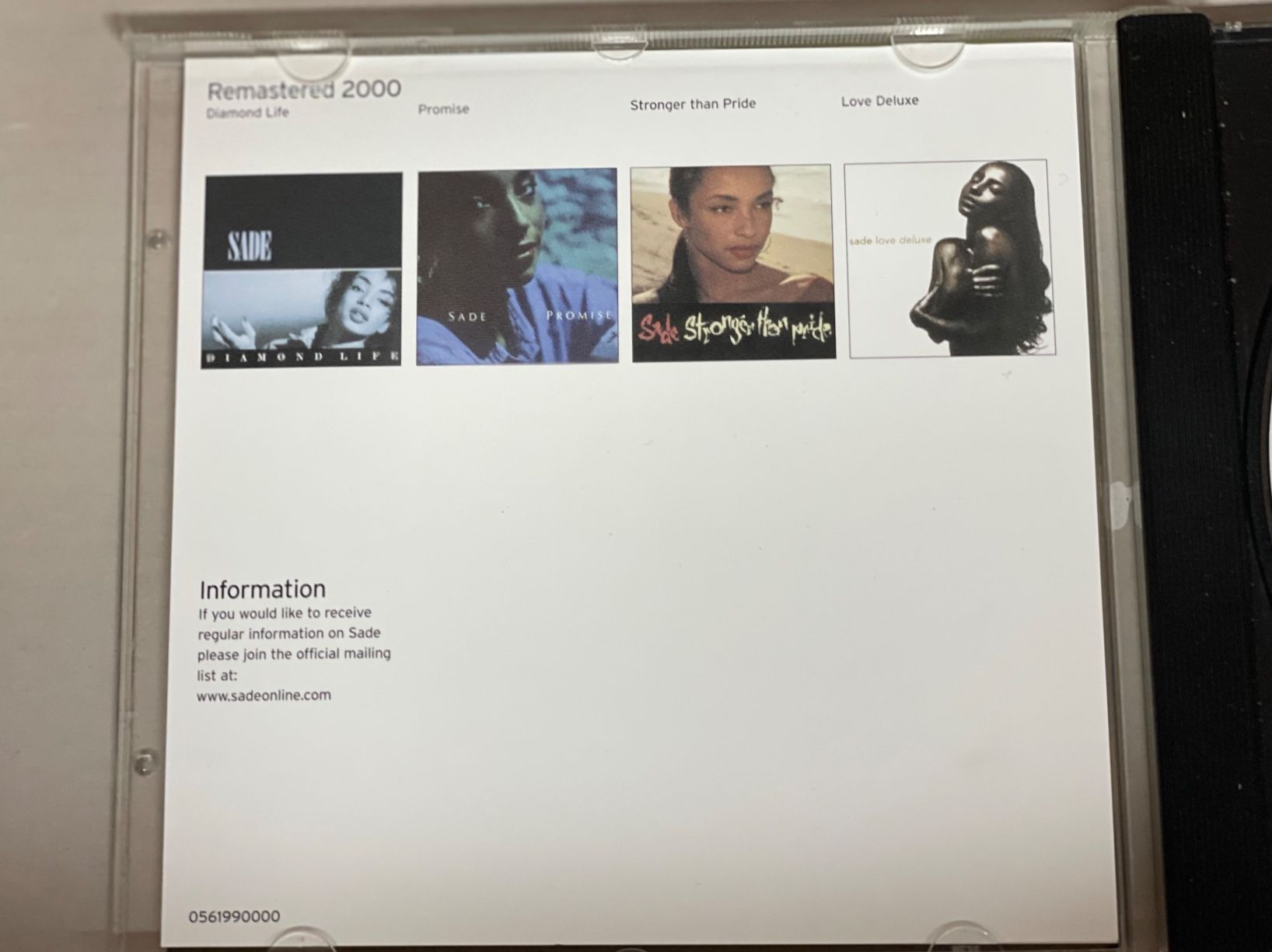 CD: Sade-Lovers Rock – Usato da Muri b. Bern venduto da AdidasCollector 3