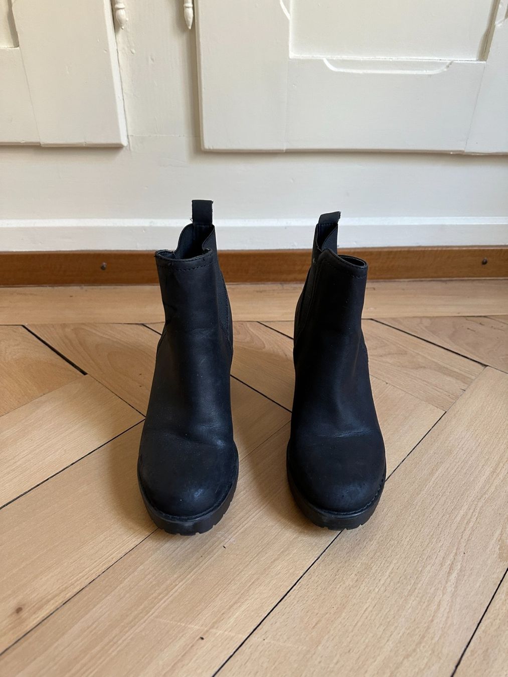 Graceland Damenschuhe: Kunstleder Stiefelette schwarz 36 – Gebraucht aus Zürich von Diazaio 1