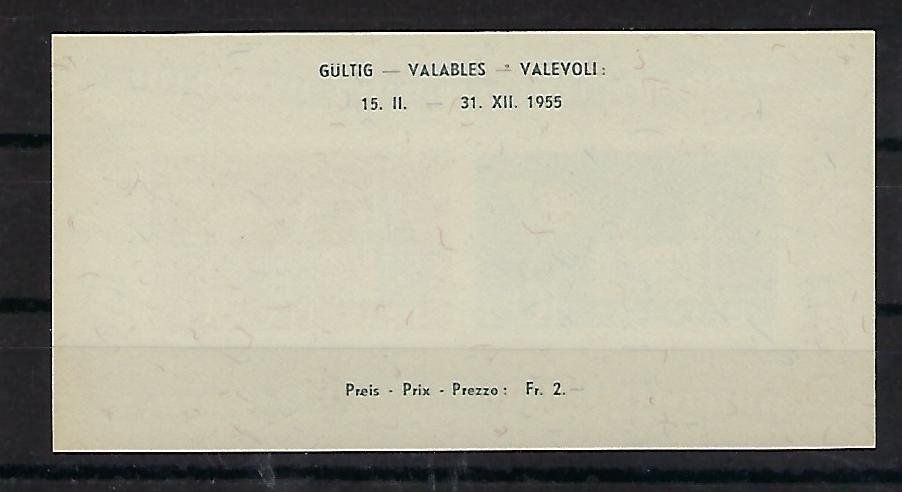 Alle Briefmarken: 1955 Lausanne Block  postfrisch **  15615 – Gebraucht aus Lunden von Animus999 1
