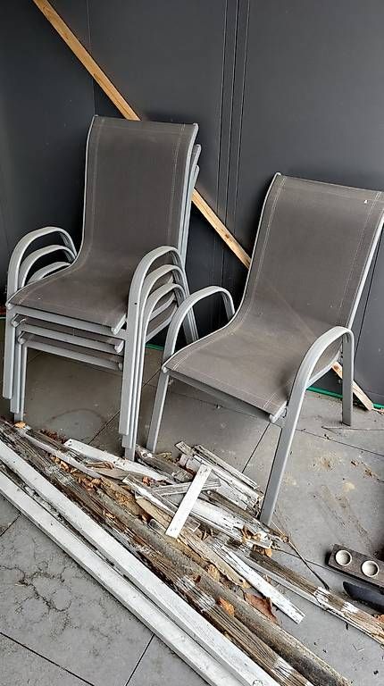 Stühle: 4 Chaises extérieures – Gebraucht aus Chatonnaye von scharf 3
