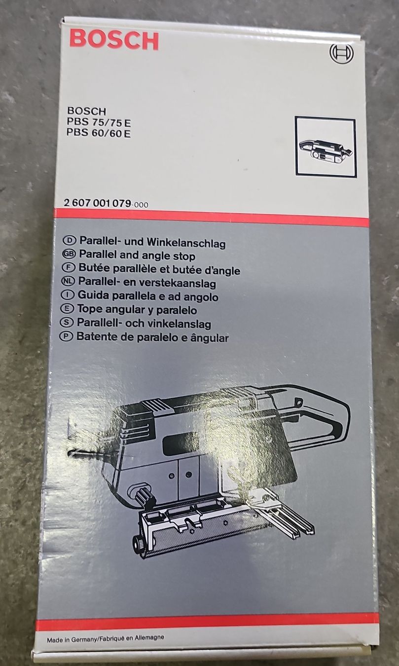 Bosch Tutti gli attrezzi: BOSCH Parallel- und Winkelanschlag für PBS 75/75 E – Nuovo (secondo la descrizione) da Meisterschwanden venduto da Luluku