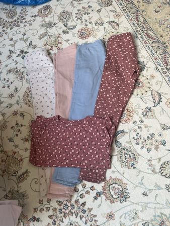 C&A Set, Grösse 134, Shirt mit Leggings, Top Zustand!