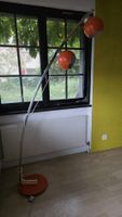 Reggiani Stehlampe orange 2-flammig Designklassiker Metall