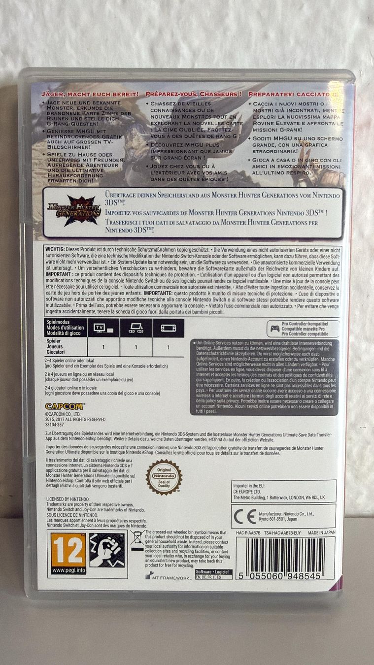 Giochi: Monster Hunter Generations Ultimate (Switch) – Usato da Ehrendingen venduto da lax21 1