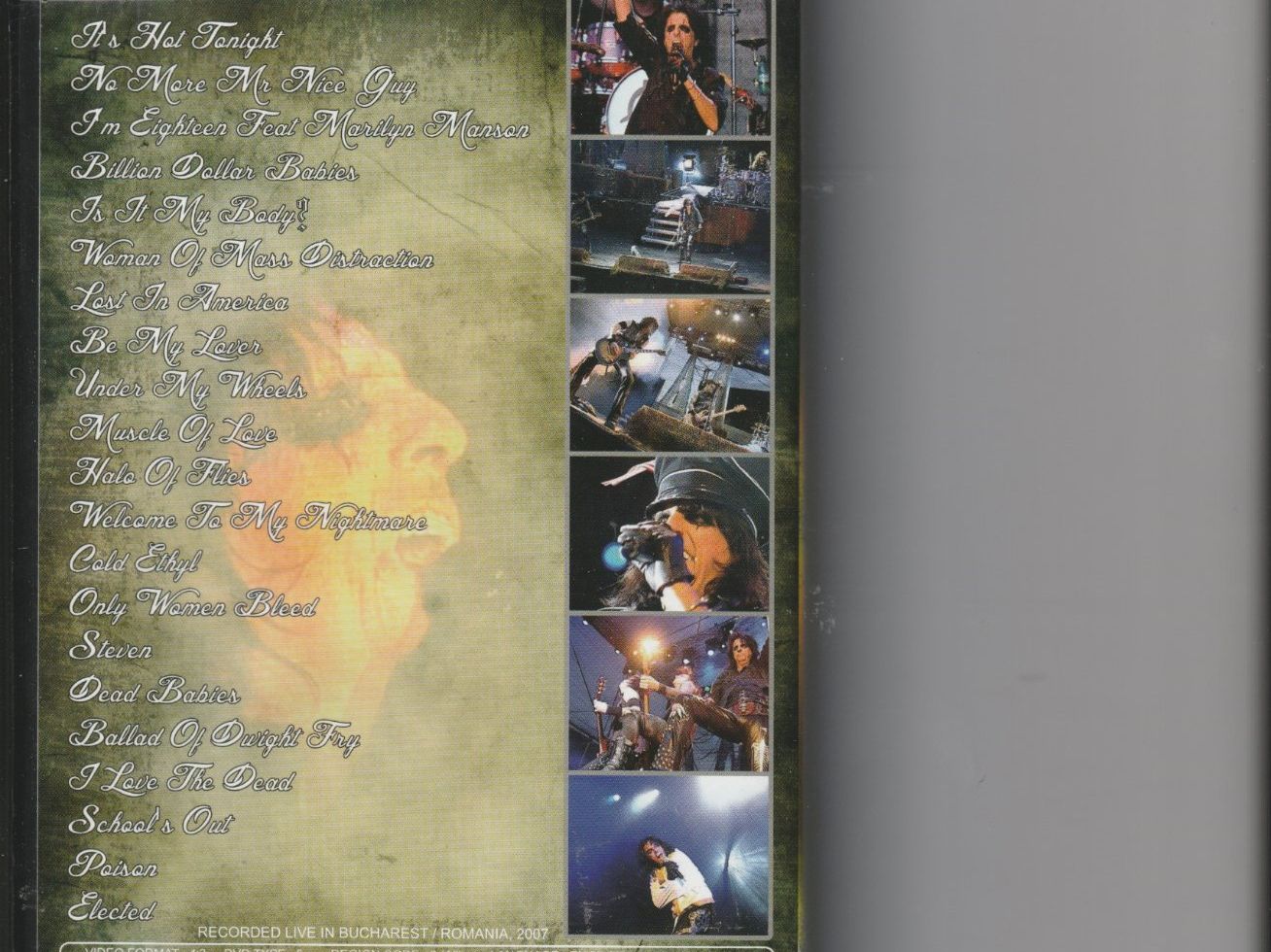 Tutti i DVDs: Alice Cooper - Live in Bukarest – Usato da Chur venduto da zowie72 1
