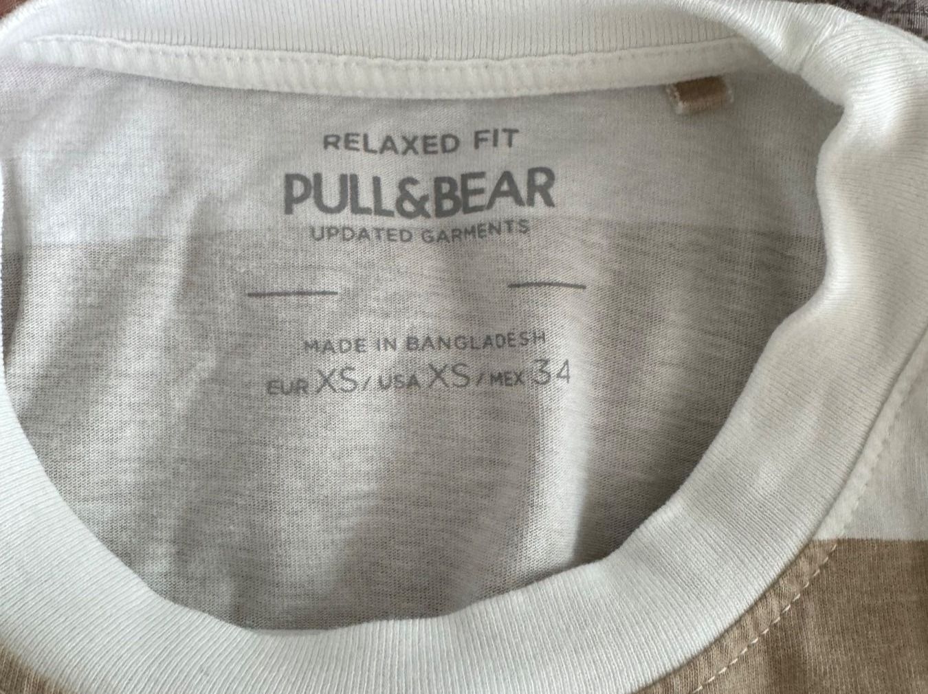 Pull&Bear T-Shirts: T-shirt Pull&Bear rayé beige et blanc – Neu (gemäss Beschreibung) aus Court von mae_pl7l 1