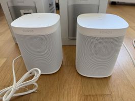Zwei Sonos One SL weiss