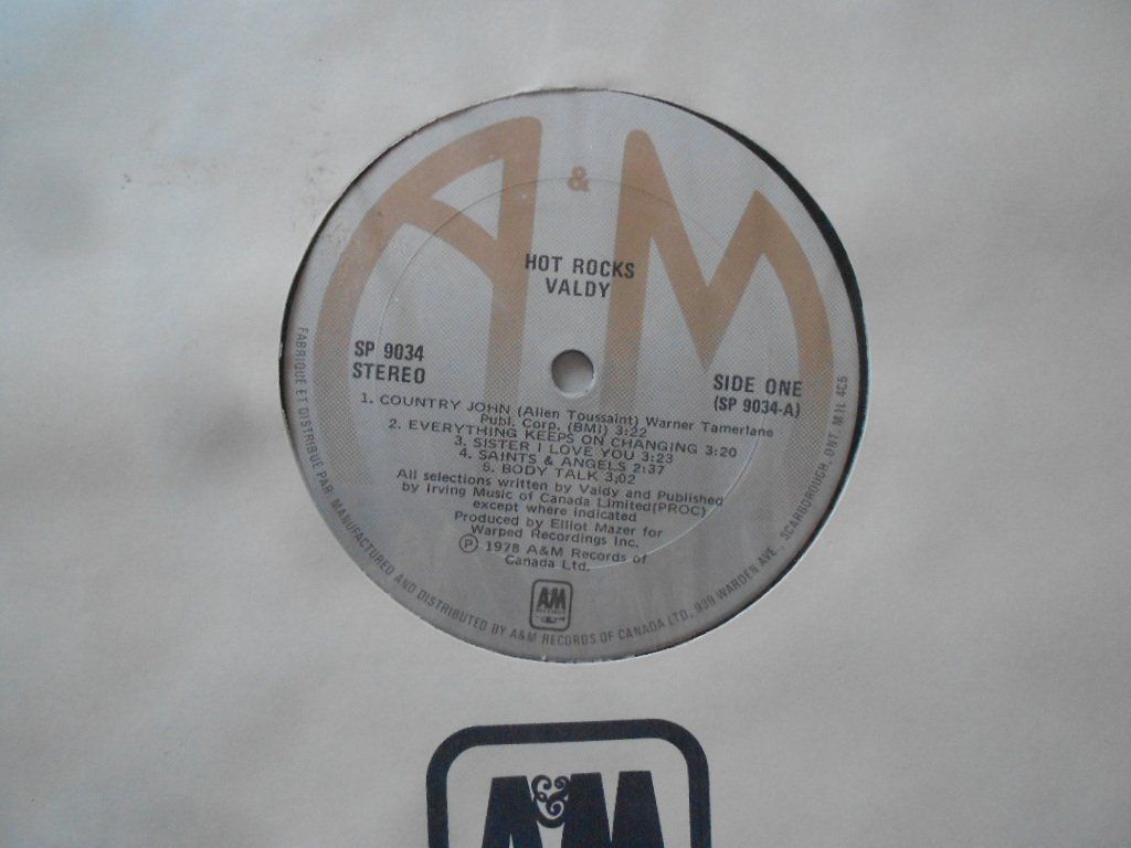 Dischi in vinile: VALDY   -  HOT ROCKS – Usato da Bex venduto da Giorgiob 2