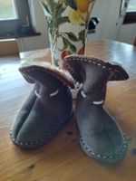 Nagel NEU Pelz-Leder-schuhe (Ledersocke), Gr. 16-17