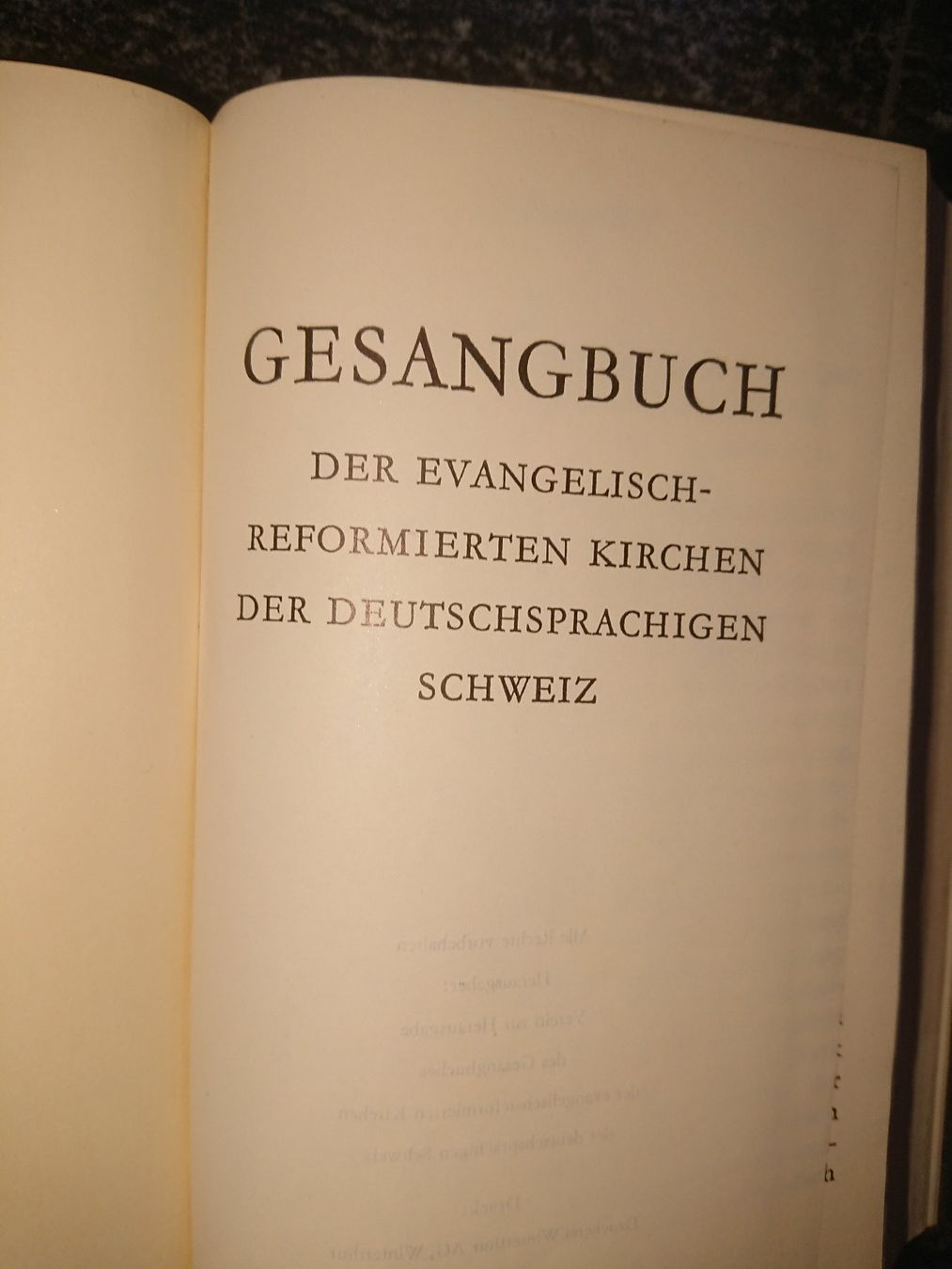 Libri: Gesangsbuch mit Goldschnitt – Usato da Büren an der Aare venduto da creazioneshop