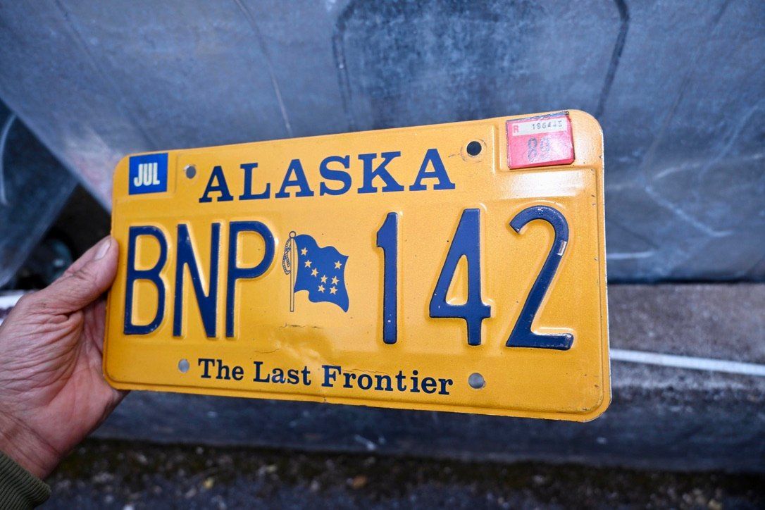 Insegne: US Nummernschild ALASKA 19?? the last frontier – Usato da Pfaffhausen venduto da mono_rec 9