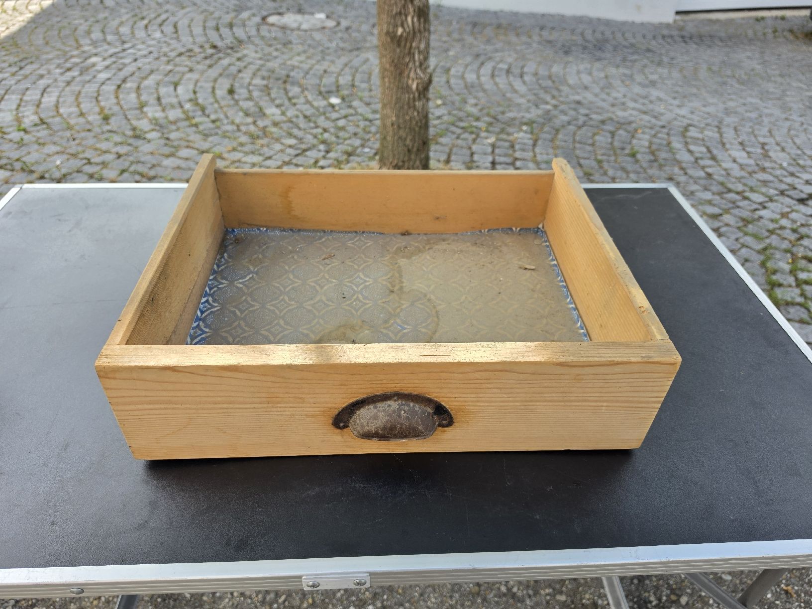 Holzartikel: Schublade mit Griff Holz gealtert – Gebraucht aus Mettlen von elios0888