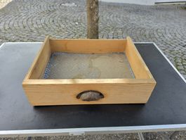 Schublade mit Griff Holz gealtert