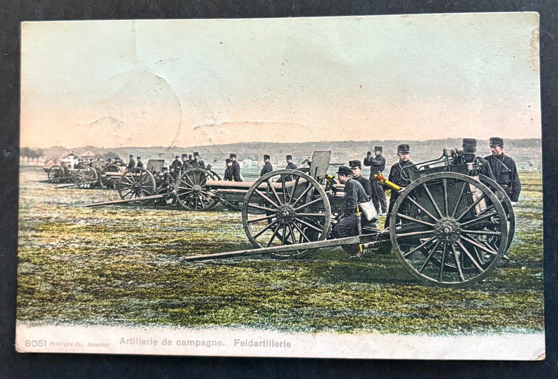 Cartoline postali: ANSICHTSKARTE FELDARTILLERIE – Usato da Ostermundigen venduto da crazy-horse-1840