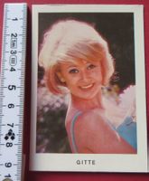 Gitte Sängerin vintage Heinerle Sammelbild