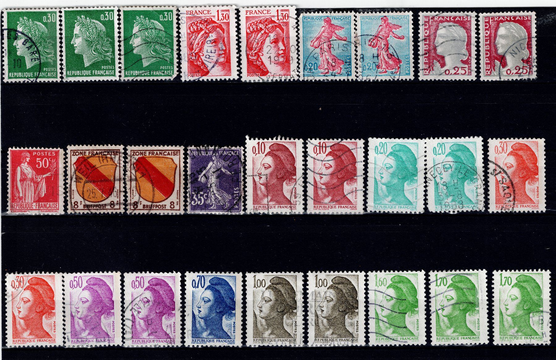 Tutti i francobolli: Briefmarken 90x Frankreich – Usato da Tenniken venduto da mik_6mxg 3