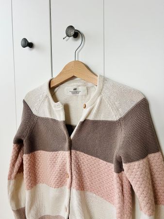 H&M 110 - 116 Pullover Strickjacke beige rosa