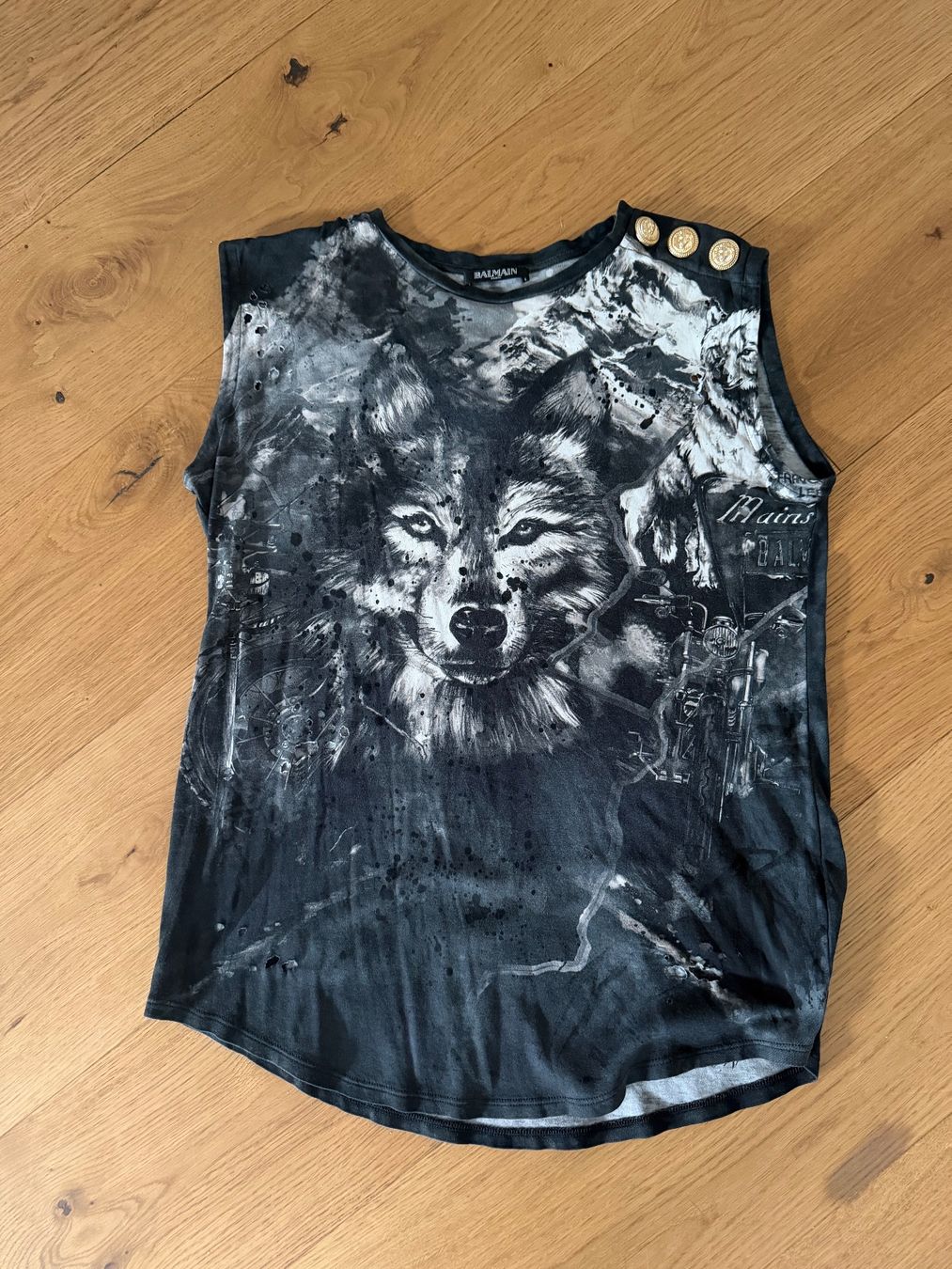 Balmain T-Shirts: Balmain 2017 Wolf T Shirt – Gebraucht aus Zürich von ank_5qjk