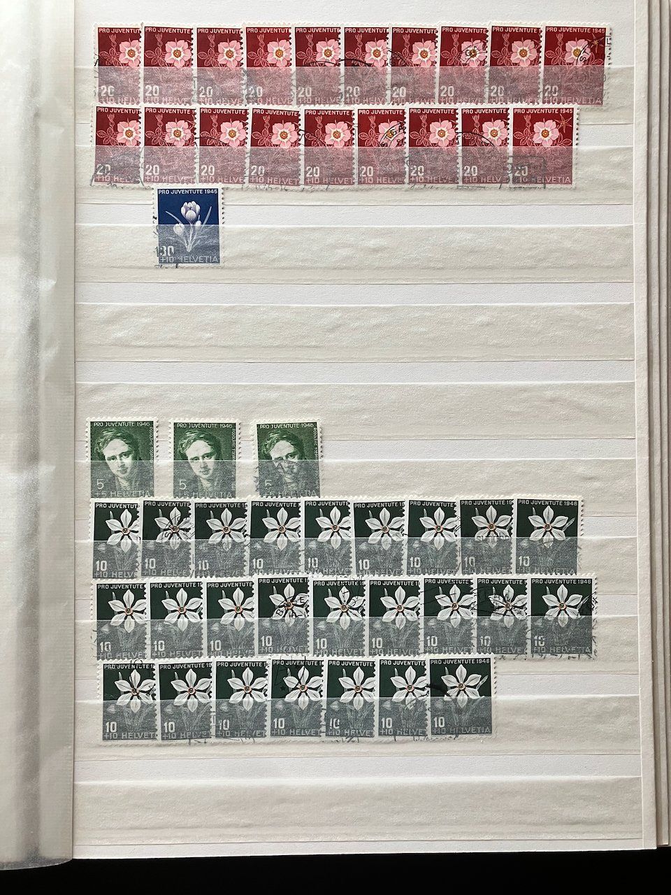Tutti i francobolli: Pro Juventute Blumensammlung 1943-49 – Usato da Nesslau venduto da zueri6 3