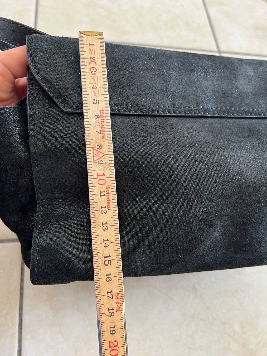 Maddison Borse da donna: Borsa nera pelle scamosciata casual /elegante – Usato da Faido venduto da Manuela86 5