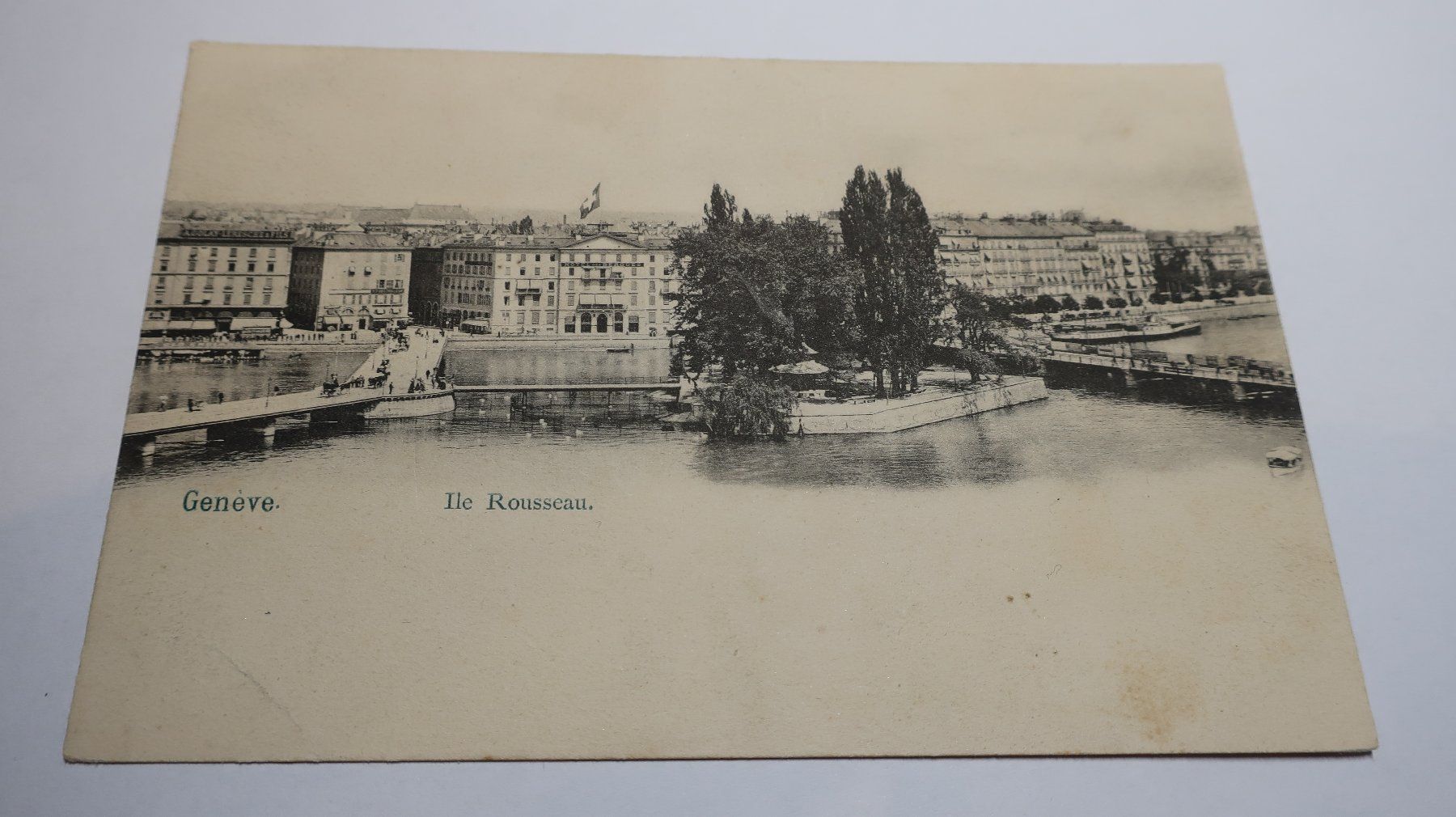 Ansichtskarten: Genève Ile Rousseau – Gebraucht aus Cormoret von Pascalll2001 1
