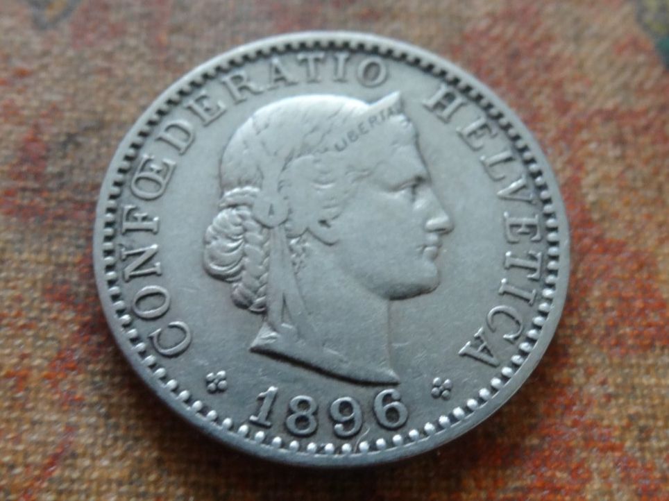 Tutti le monete: 20 Rp. 1896  (A) – Usato da Romanel-sur-Lausanne venduto da Swift13