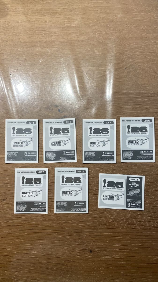 Panini Carte collezionabili: Panini Sticker - JOR - 7 Stickers – Nuovo (secondo la descrizione) da Adliswil venduto da didoli 1