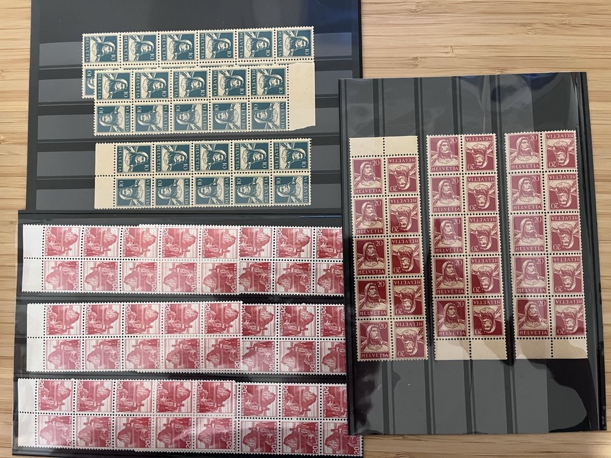 Tous les timbres: LOT Kehrdrucke PF  – D'occasion à Sottens par thigroux