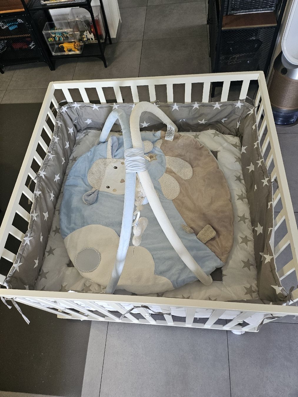 Box & Barriere di sicurezza: Roba Laufgitter mit Spielteppich – Usato da Baar venduto da Naedels-Kreationen 2