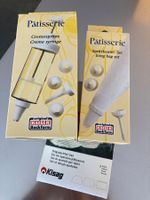 PATISSIER SET, CREMESPRITZE SPRITZBEUTEL SPACHTEL, NEU OVP