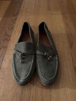 Suede leather design loafers