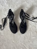 Damenschuhe schwarz Grösse 39 zum Schnüren