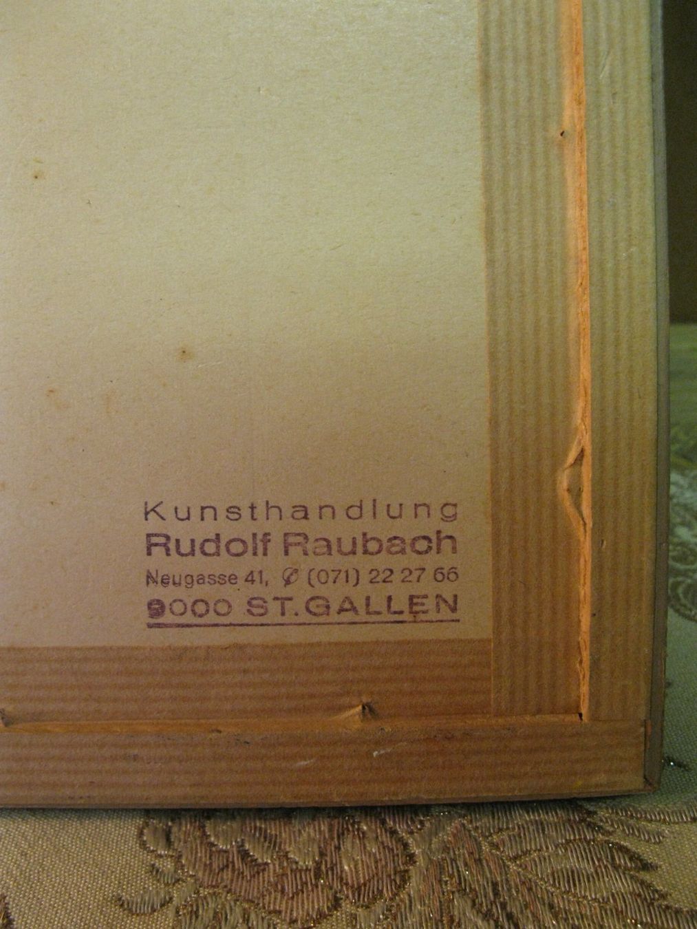 Xilografie: H. Herzig Rheineck – Usato da Altstätten venduto da antikundart 4