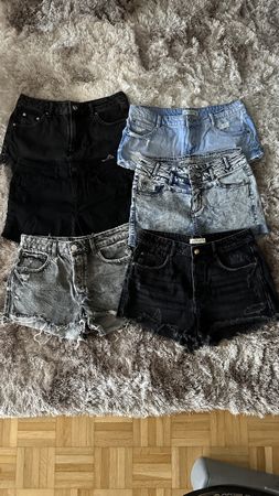 Kleiderpaket 6x Jeans Hotpants Shorts Grösse M