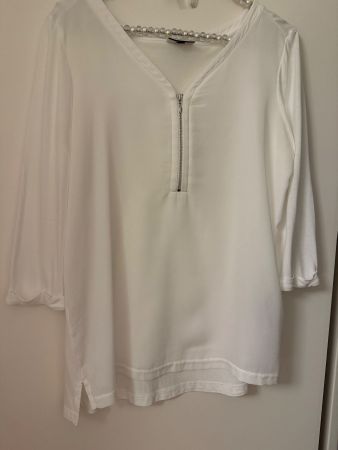 Damen Bluse Street One Weiss  mit Reissverschluss/36
