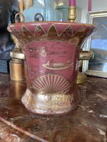 Sehr schönes Cachepot mit asiatischem Muster China H 18,5 cm