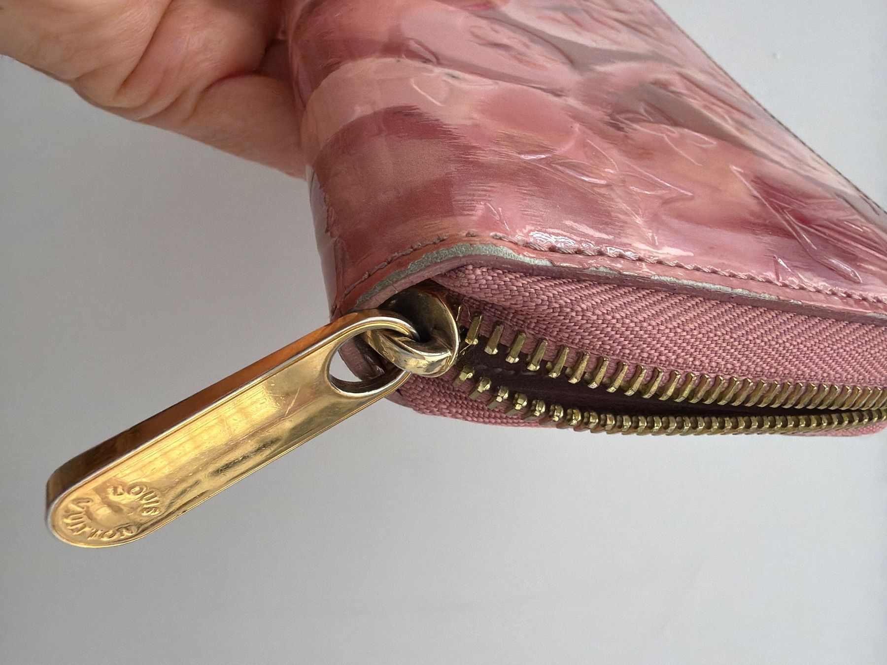 Louis Vuitton Portamonete: Louis Vuitton Geldbörse rosa Blumen – Usato da Altendorf venduto da Fabiennemay 4