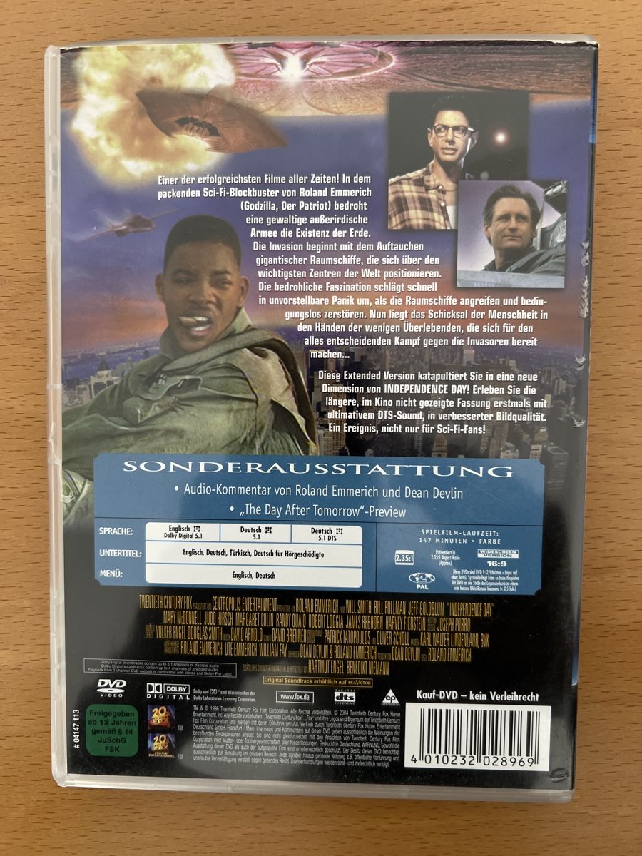 Alle DVDs: DVD Independence Day - Extended Single Version – Gebraucht aus windisch von meisterkingremo 1
