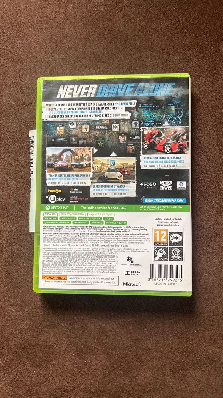 Giochi: The Crew - Xbox 360 Spiel – Usato da Schübelbach venduto da Dolly990_2 1
