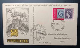 LUXEMBURG, 1. HELIKOPTERFLUG NACH STRASBURG 1952